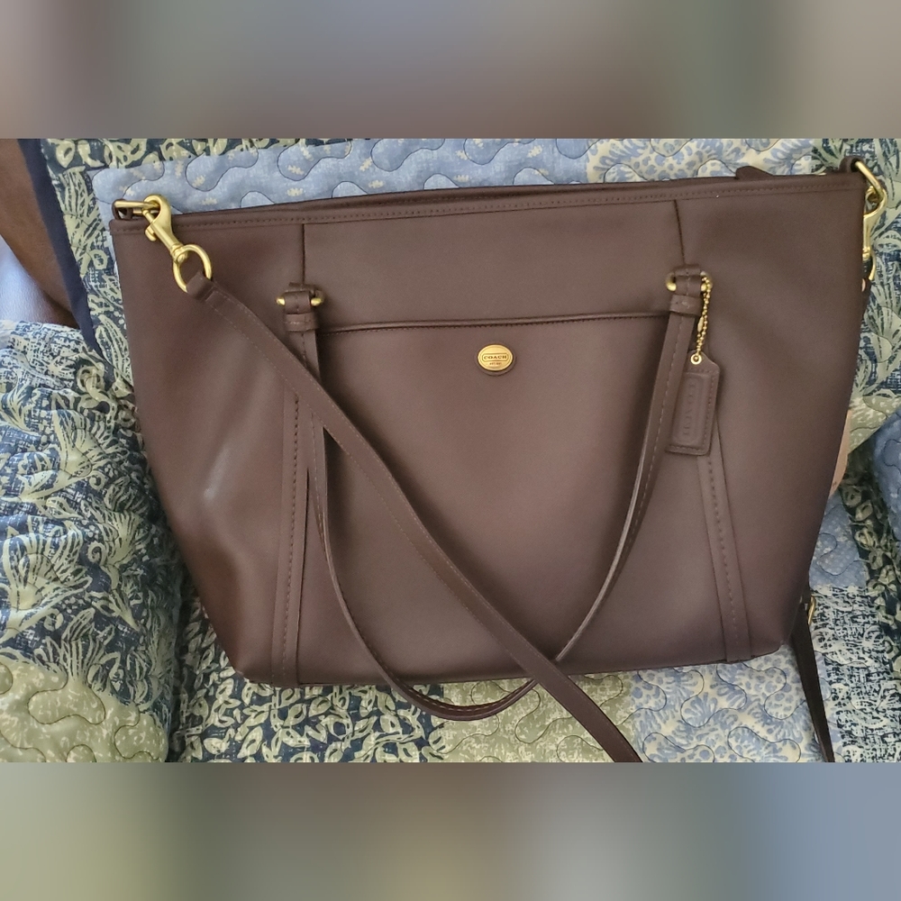 Coach Brown Leather Tote